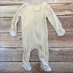 Cloud Island Gray Footies One Piece with Classic Design